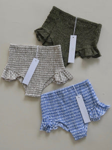 Frill set - blue check