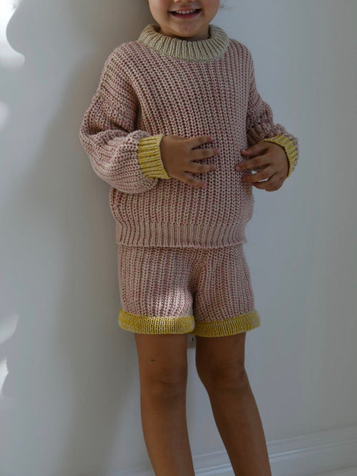 Signature knit shorts - Colour block 02